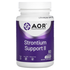 Advanced Orthomolecular Research AOR, Strontium Support II, 60 капсул