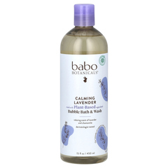 Babo Botanicals, успокаивающий шампунь, пена для ванн и мыло, лаванда и таволга, 450 мл (15 жидк. унций)