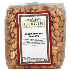 Bergin Fruit and Nut Company, Арахис, обжаренный с медом, 454 г (16 унций)