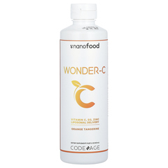 Codeage, Nanofood, Wonder-C, добавка с витамином C, со вкусом апельсина и мандарина, 450 мл (15,22 жидк. унции)