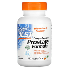 Doctor's Best, комплексная формула для здоровья простаты, 120 вегетарианских капсул