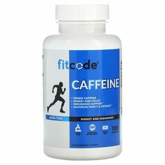 fitcode, Кофеин, 200 мг, 100 таблеток