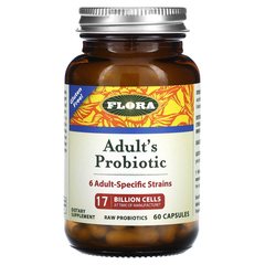 Flora, Udo's Choice, Adult's Probiotic, 60 капсул