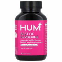 HUM Nutrition, лучшее из берберина, 1200 мг, 60 веганских капсул (600 мг в 1 капсуле)