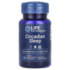 Life Extension, Циркадный сон, 30 жидких вегетарианских капсул