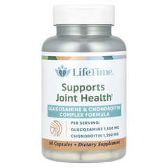 LifeTime Vitamins, Комплексная формула глюкозамина и хондроитина, 60 капсул