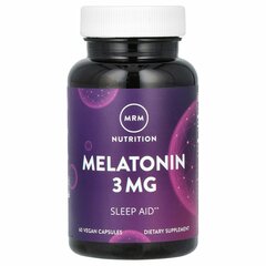 MRM Nutrition, мелатонин, 3 мг, 60 веганских капсул