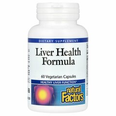 Natural Factors, Liver Health Formula, 60 растительных капсул