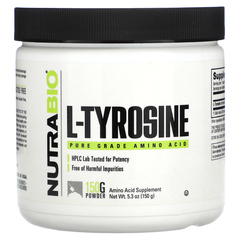NutraBio, L-тирозин, 150 г (5,3 унции)
