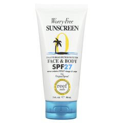 Original Sprout, Worry-Free, солнцезащитное средство для лица и тела, SPF 27, 90 мл (3 жидк. Унции)