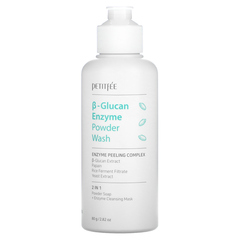 Petitfee, Энзимная пудра для умывания с бета-глюканом, 80 г (2,82 унции)