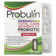 Probulin, Total Care, пробиотик для женской мочевыделительной системы, 20 млрд КОЕ, 30 капсул