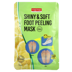 Purederm, Пилинг-маска для ног Shiny & Soft, обычная, 1 пара, 17 г