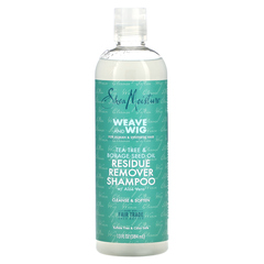 SheaMoisture, Weave and Wig, шампунь для удаления остатков с алоэ вера, маслом чайного дерева и семян бурачника, 384 мл (13 жидк. Унций)