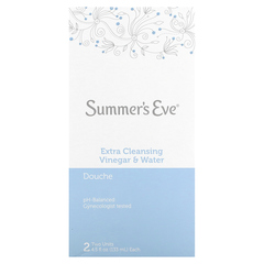 Summer's Eve, Douche, дополнительное очищение, уксус и вода, 2 шт., По 133 мл (4,5 жидк. Унции)