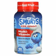 The Smurfs, жевательные мультивитамины, для детей от 3 лет, ягодный вкус, 60 жевательных конфет