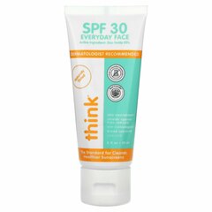 think, ежедневный крем для лица, SPF 30+, естественный оттенок, 59 мл (2 жидк. унции)