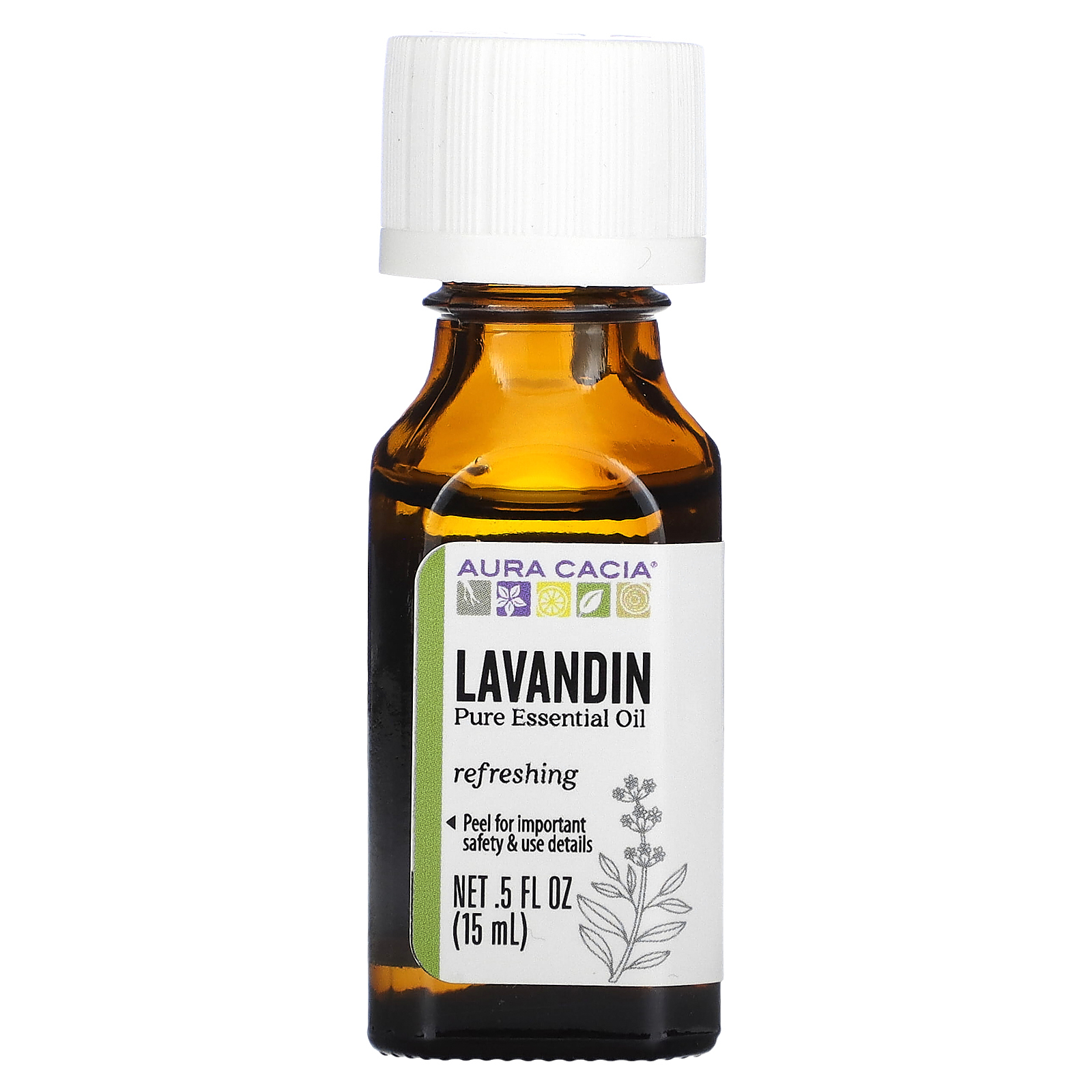 Aura Cacia, Чистое эфирное масло, лавандин, 15 мл (0,5 жидк. унции)