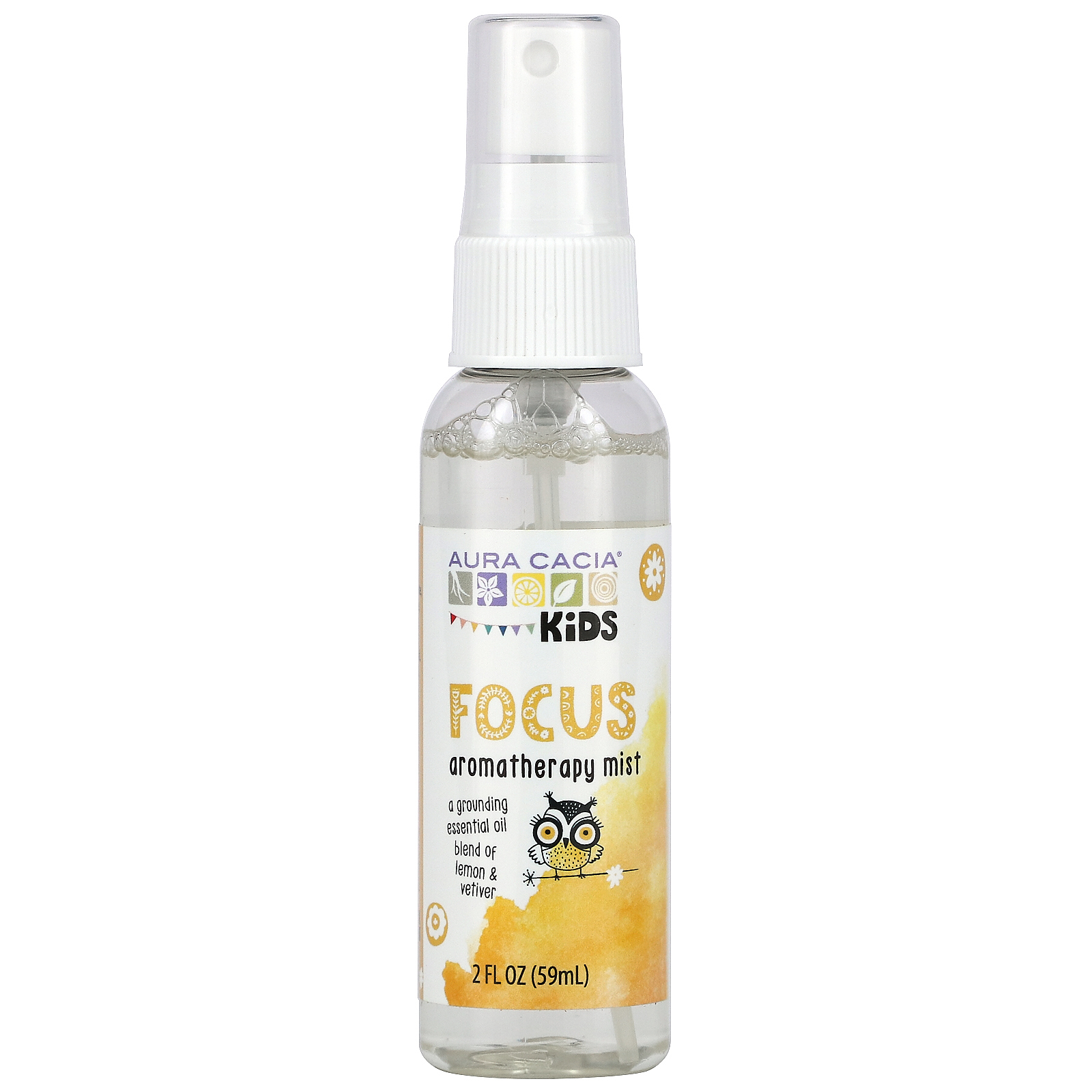 Aura Cacia, Kids, ароматерапевтический спрей для детей, 59 мл (2 жидк. Унции)