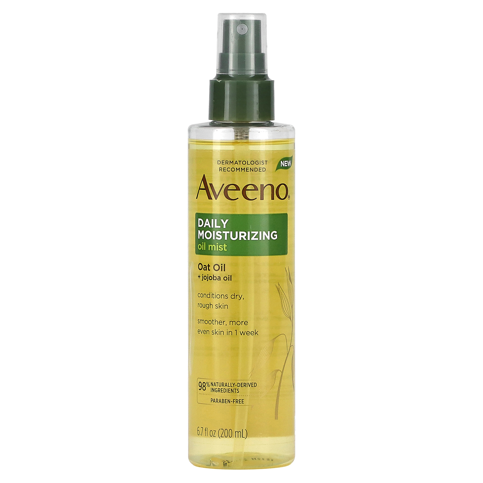 Aveeno, Ежедневный увлажняющий масляный спрей, овсяное масло и масло жожоба, 200 мл (6,7 жидк. Унции)