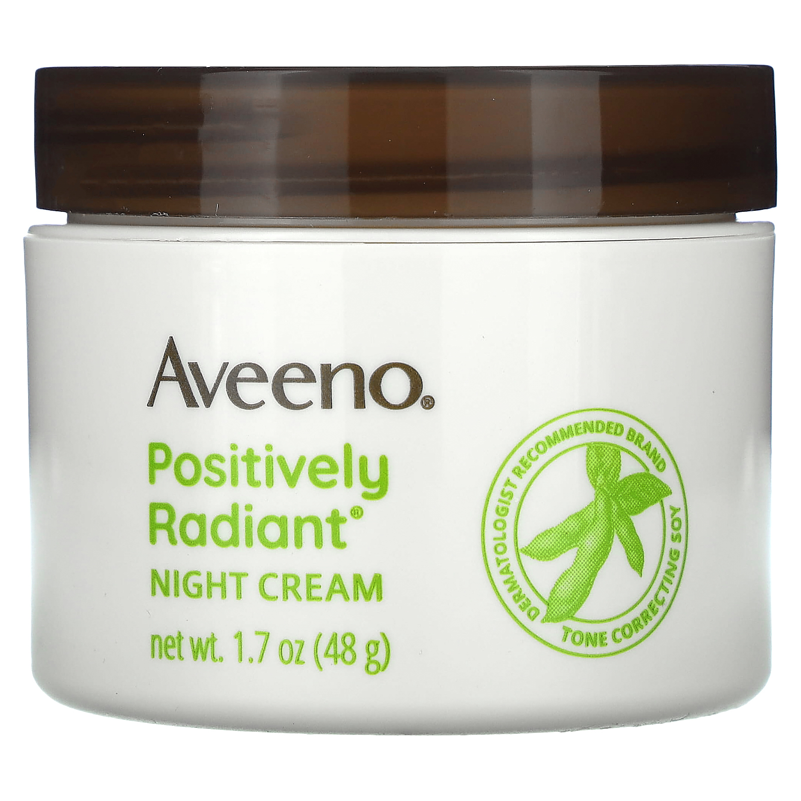 Aveeno, Positively Radiant, ночной крем, 48 г (1,7 унции)