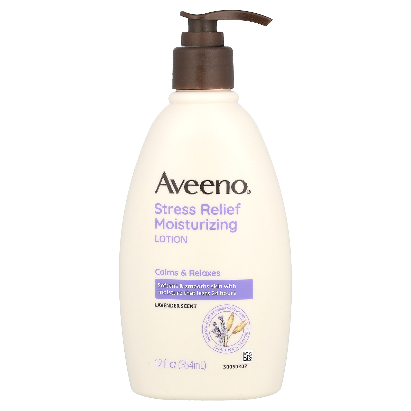 Aveeno, увлажняющий лосьон для снятия стресса, лаванда, 354 мл (12 жидк. унций)