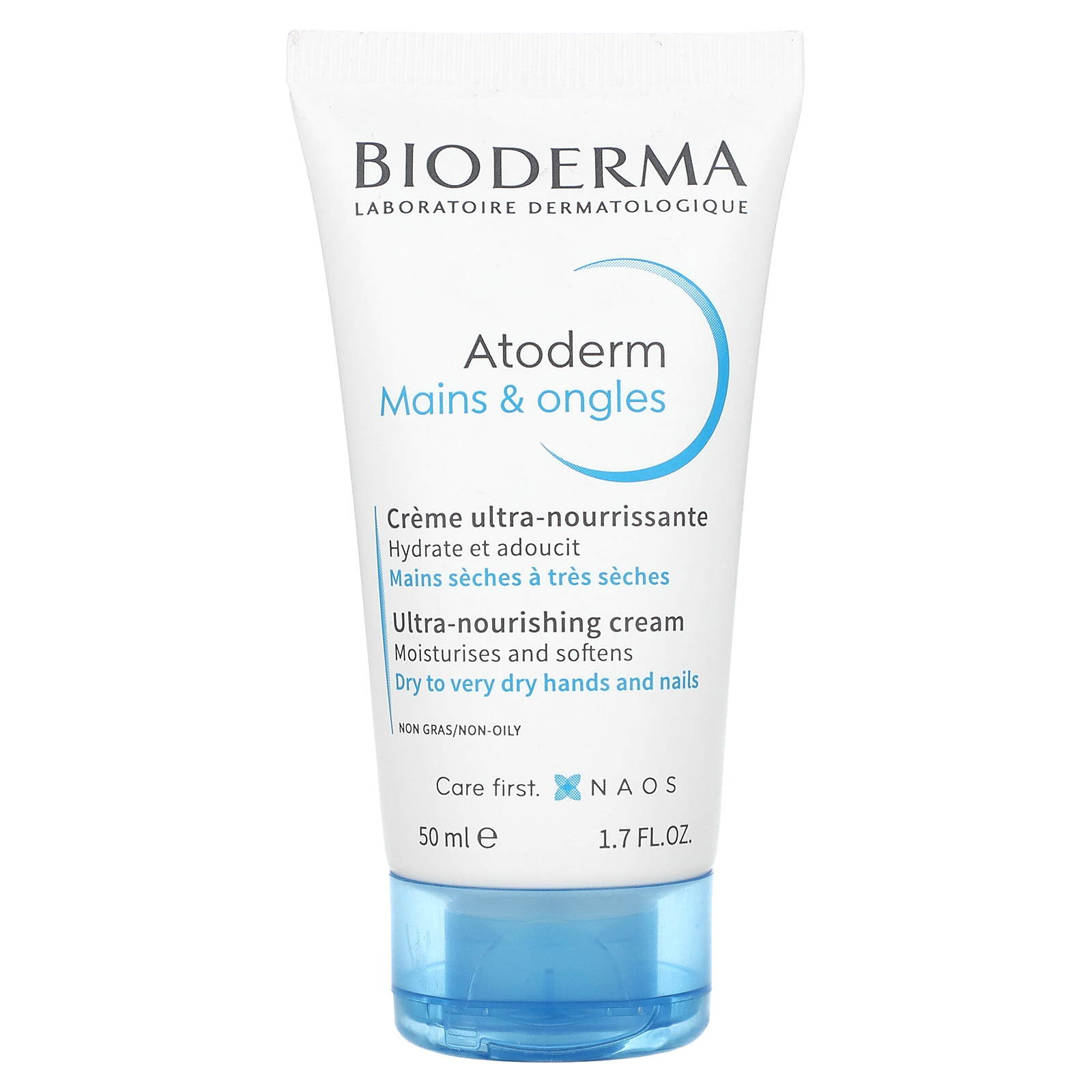 Bioderma, Atoderm, Main & Ongles, ультрапитательный крем, 50 мл (1,7 жидк. Унции)