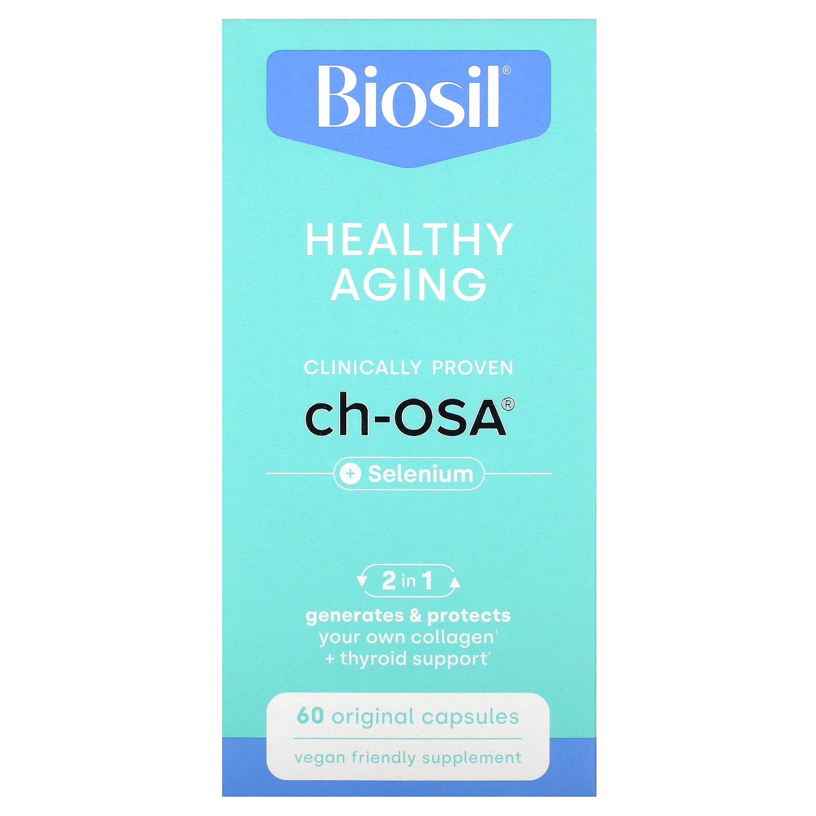BioSil, Здоровое старение, 60 оригинальных капсул