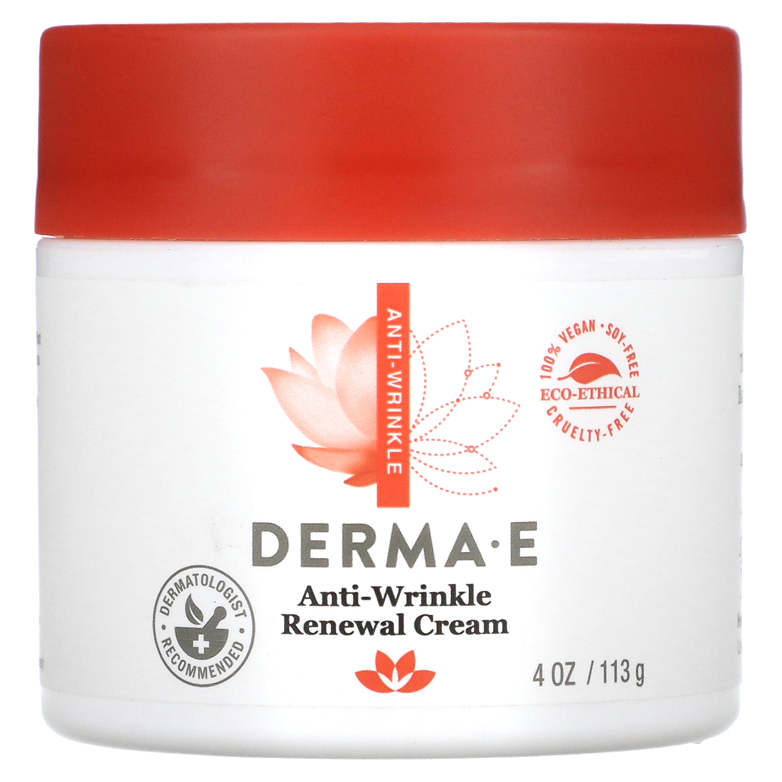 DERMA E, восстанавливающий крем против морщин, 113 г (4 унции)