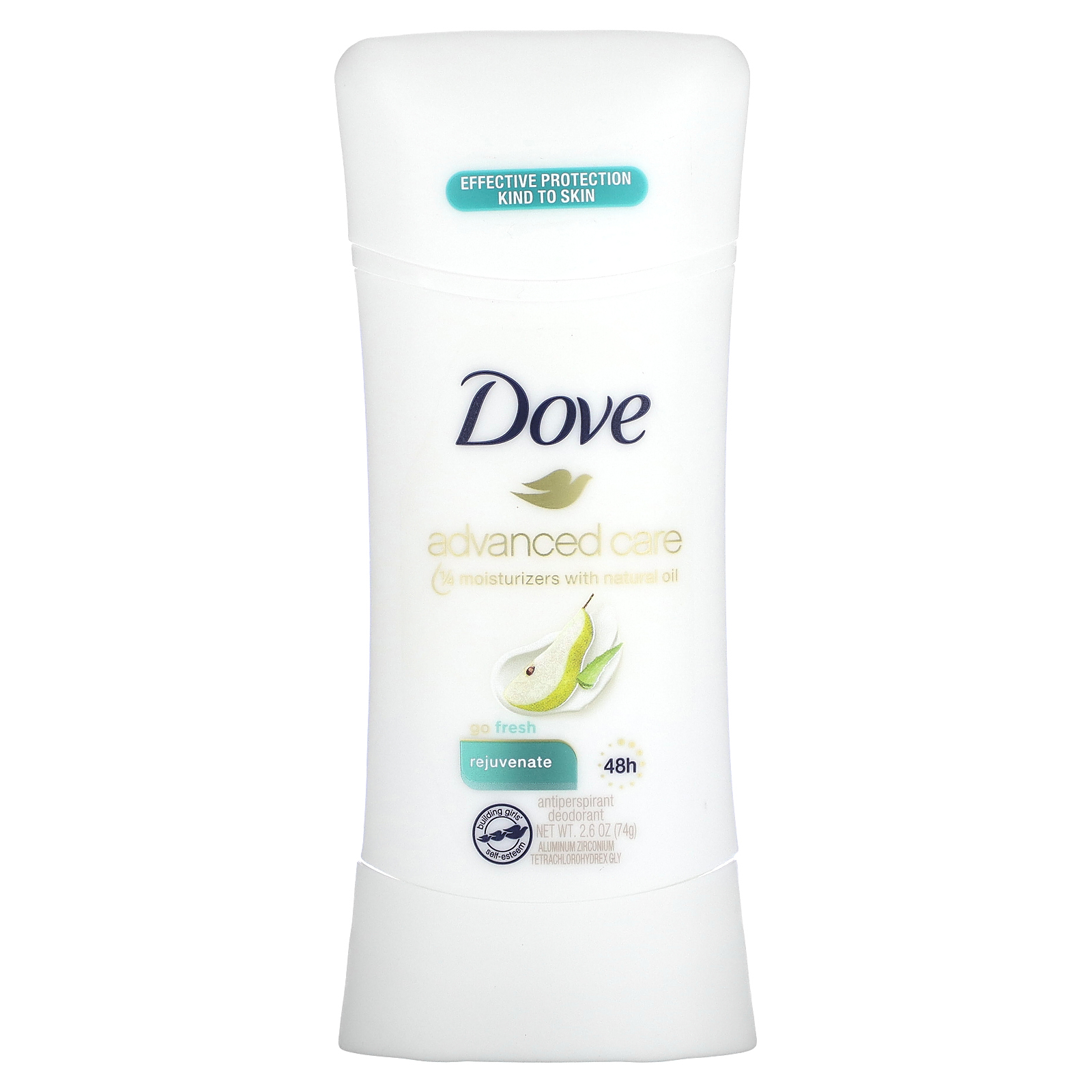 Dove, Advanced Care, дезодорант-антиперспирант, омолаживающий, 74 г (2,6 унции)