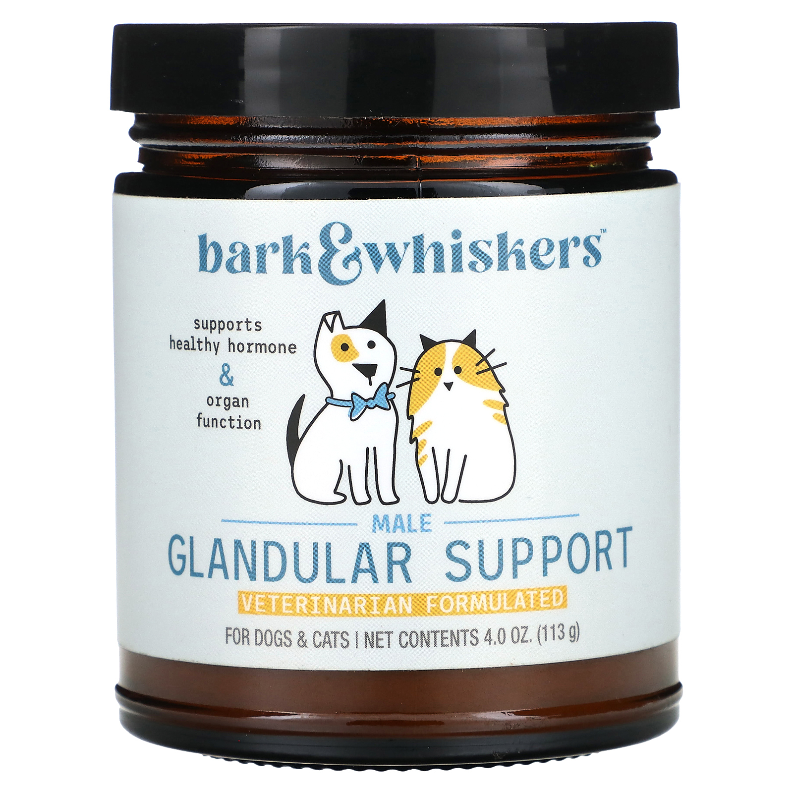 Dr. Mercola, Bark & Whiskers, добавка для поддержки щитовидной железы у мужчин, для собак и кошек, 113 г (4 унции)