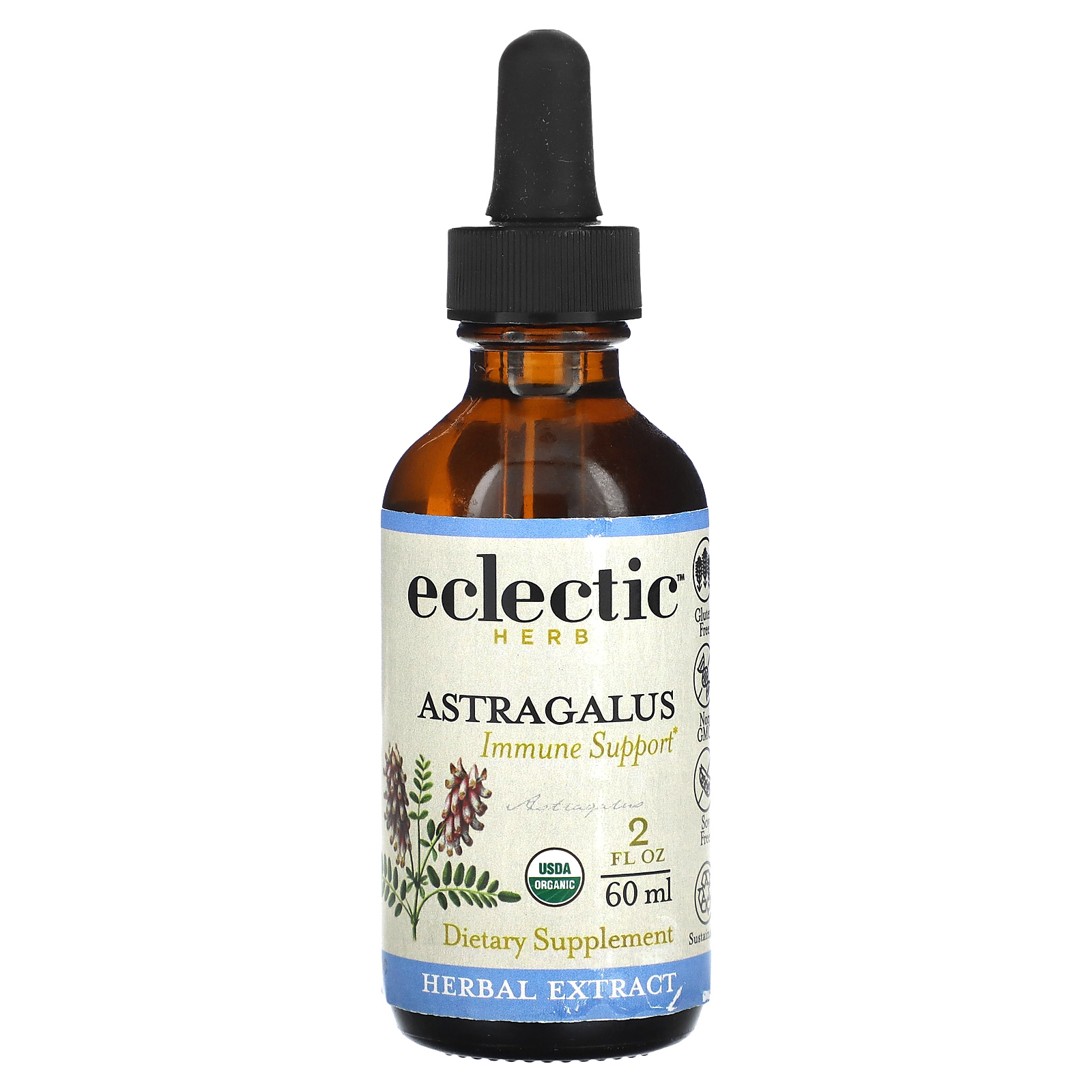 Eclectic Institute, Herb, экстракт астрагала (Astragalus), 60 мл (2 жидк. унции)