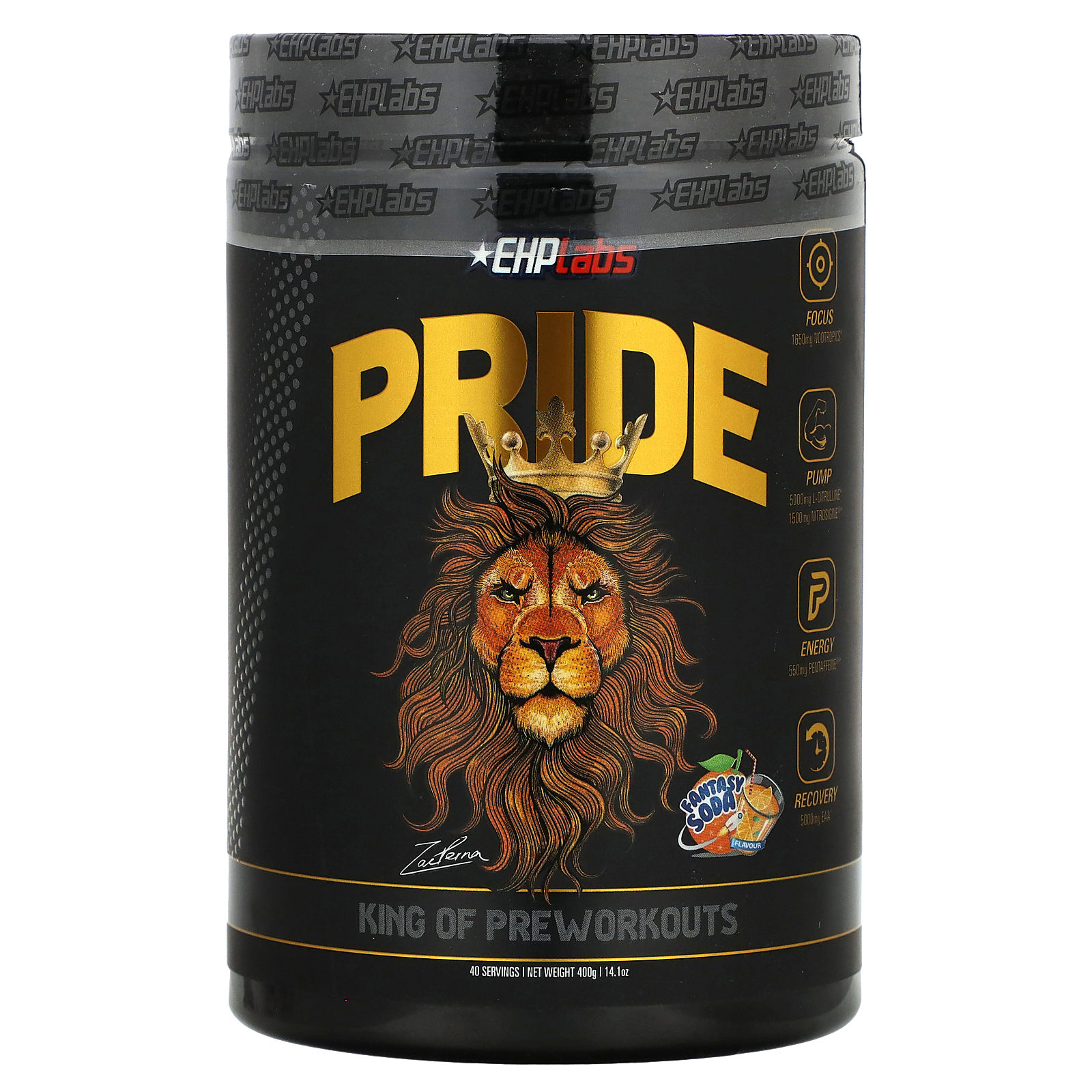 EHPlabs, Pride, King of Pre-Workouts, со вкусом содовой, 400 г (14,1 унции)