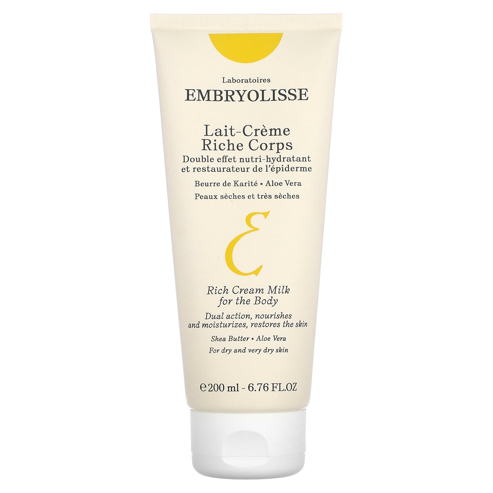 Embryolisse, Насыщенное увлажняющее молочко для тела, 200 мл (6,76 жидк. Унции)