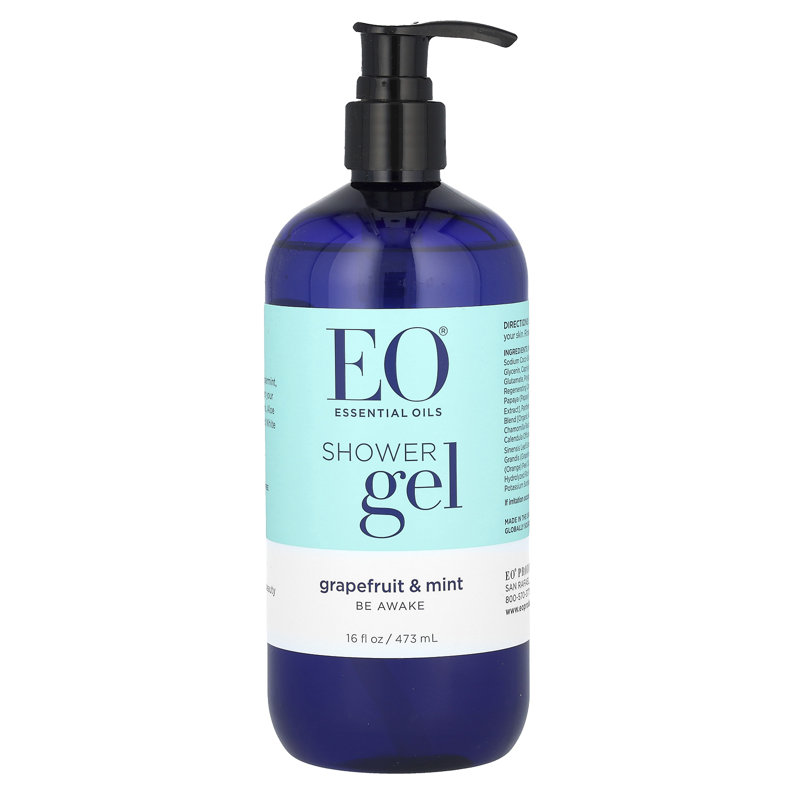 EO Products, Гель для душа, грейпфрут и мята, 473 мл (16 жидких унций)