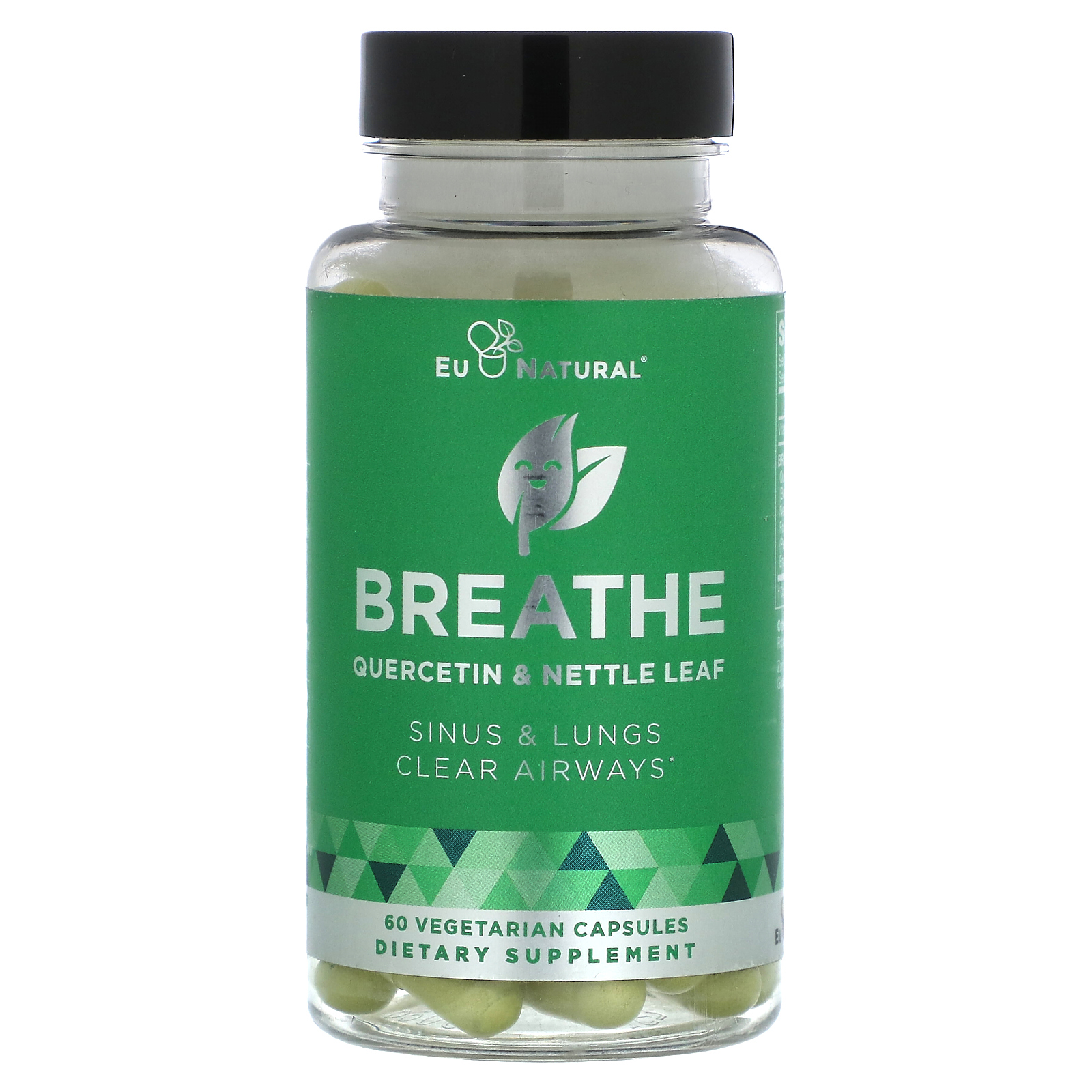Eu Natural, BREATHE, кверцетин и листья крапивы, 60 вегетарианских капсул