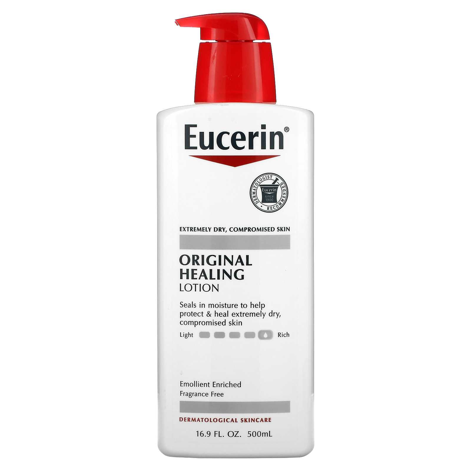 Eucerin, Оригинальный лечебный лосьон, 500 мл (16,9 жидкой унции)