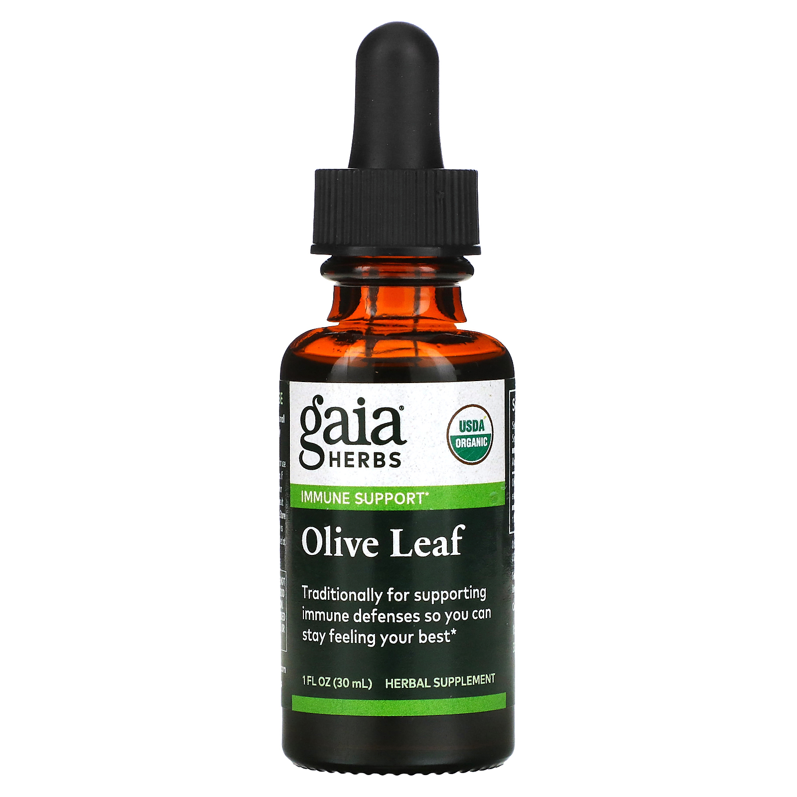 Gaia Herbs, листья оливкового дерева, 30 мл (1 жидк. унция)