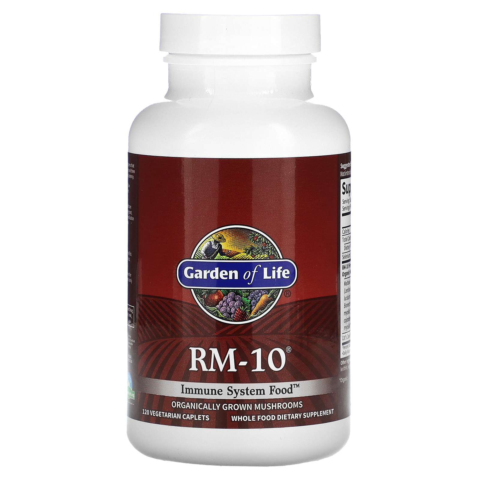 Garden of Life, RM-10, Immune System Food, добавка для укрепления иммунитета, 120 вегетарианских капсул