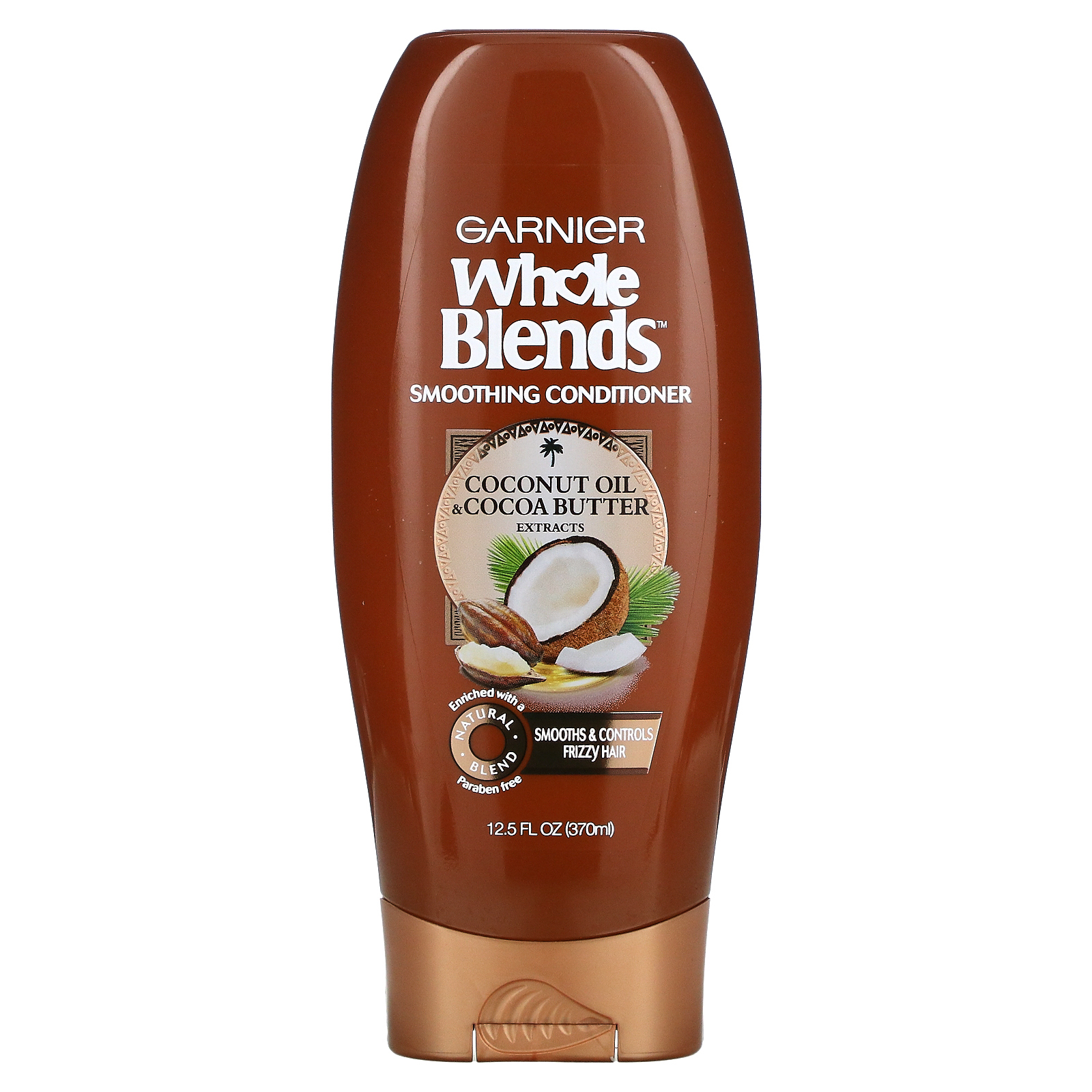 Garnier, Разглаживающий кондиционер Whole Blends, «Масла кокоса и какао», 370 мл