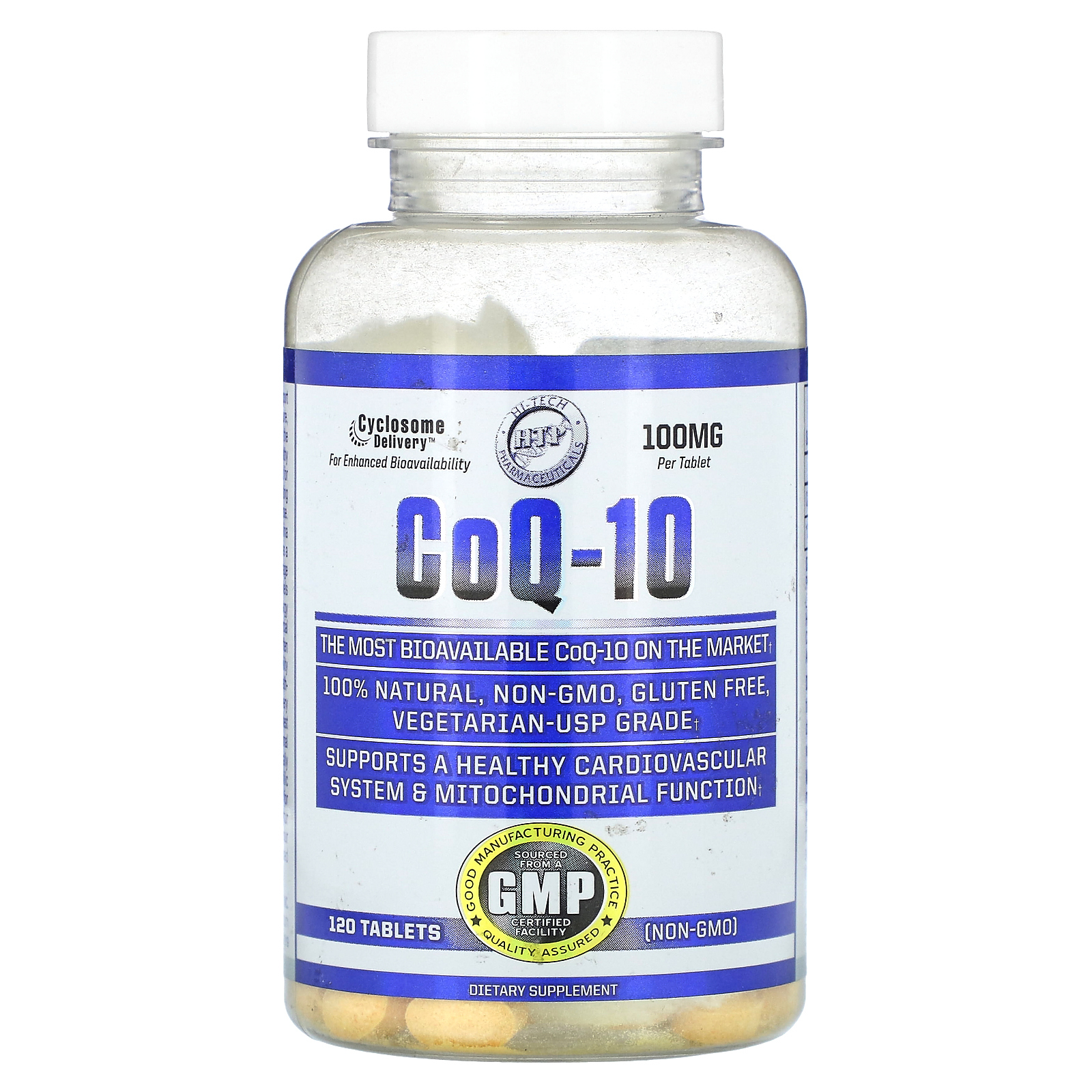 Hi Tech Pharmaceuticals, коэнзим Q10, 100 мг, 120 таблеток