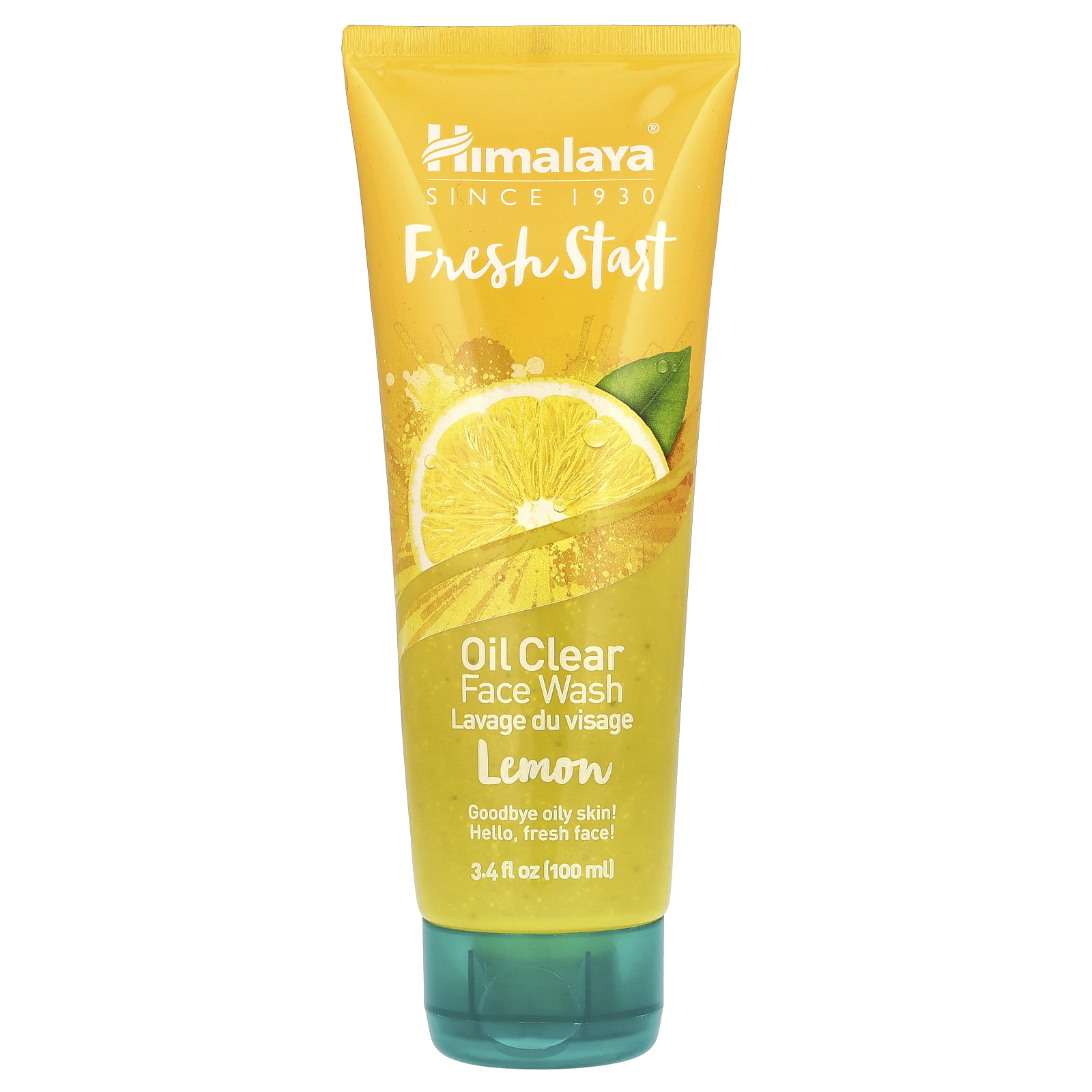 Himalaya, Fresh Start, масляное очищающее средство для умывания, лимон, 100 мл (3,4 жидк. Унции)