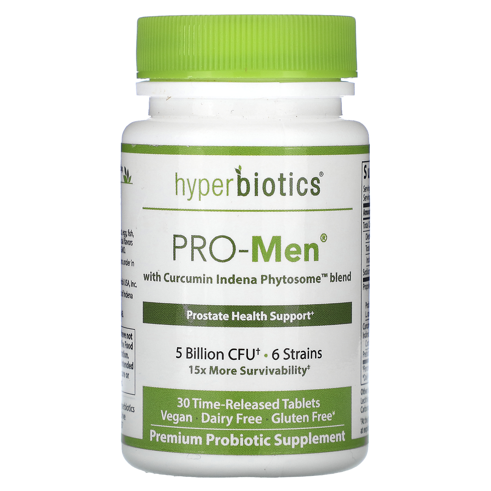 Hyperbiotics, PRO-Men со смесью куркумина Indena Phytosome ™, 5 млрд КОЕ, 30 таблеток с замедленным высвобождением