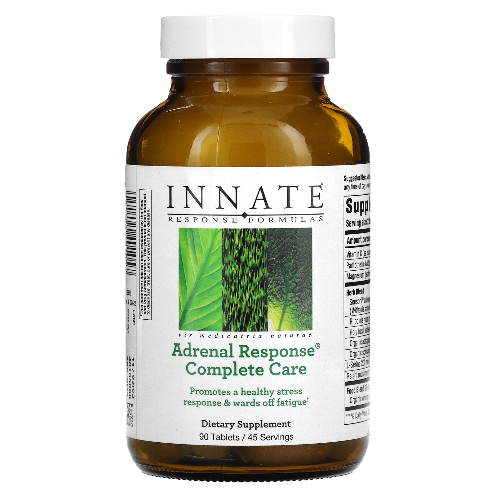 Innate Response Formulas, Adrenal Response, комплексная добавка, 90 таблеток