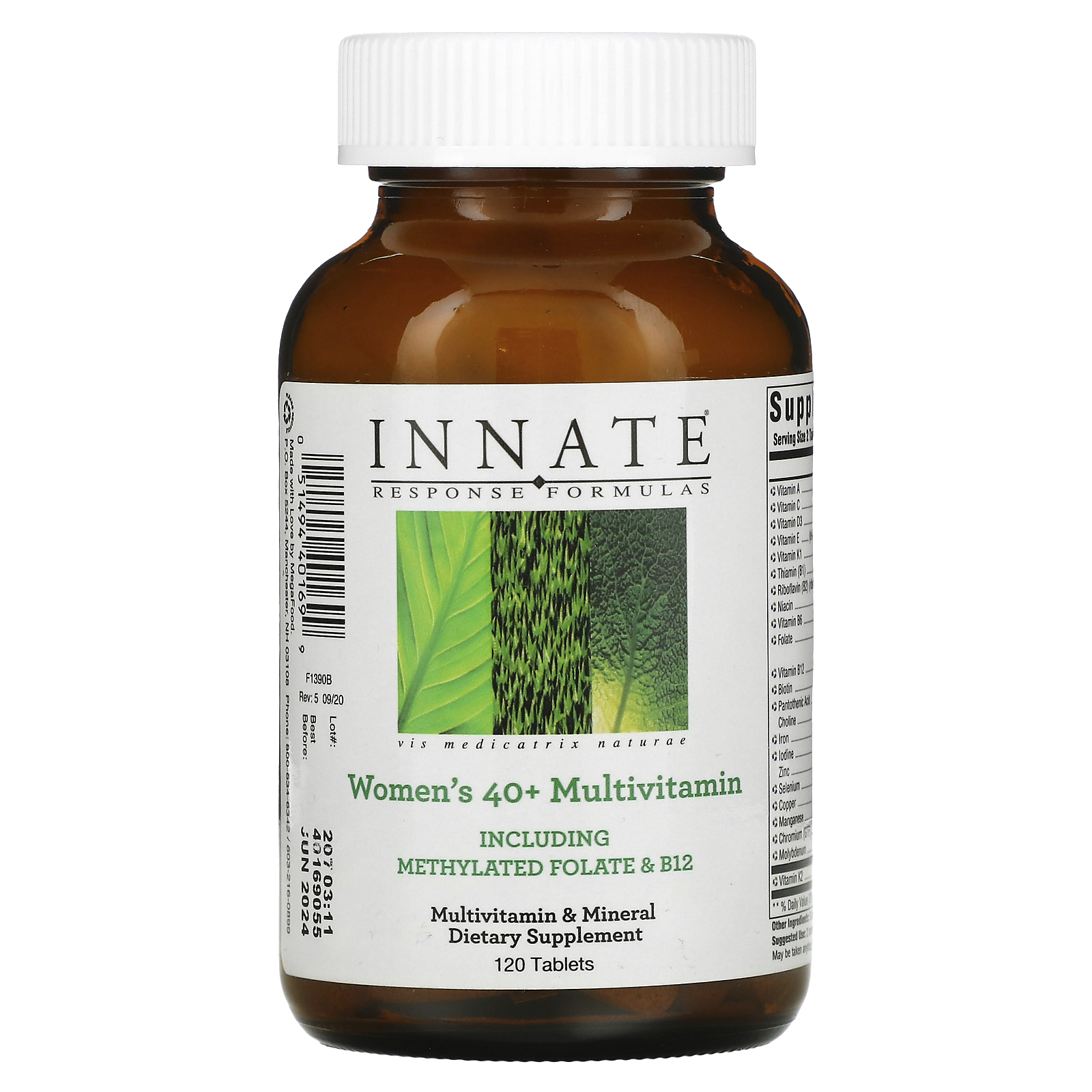 Innate Response Formulas, мультивитамины для женщин старше 40 лет, 120 таблеток