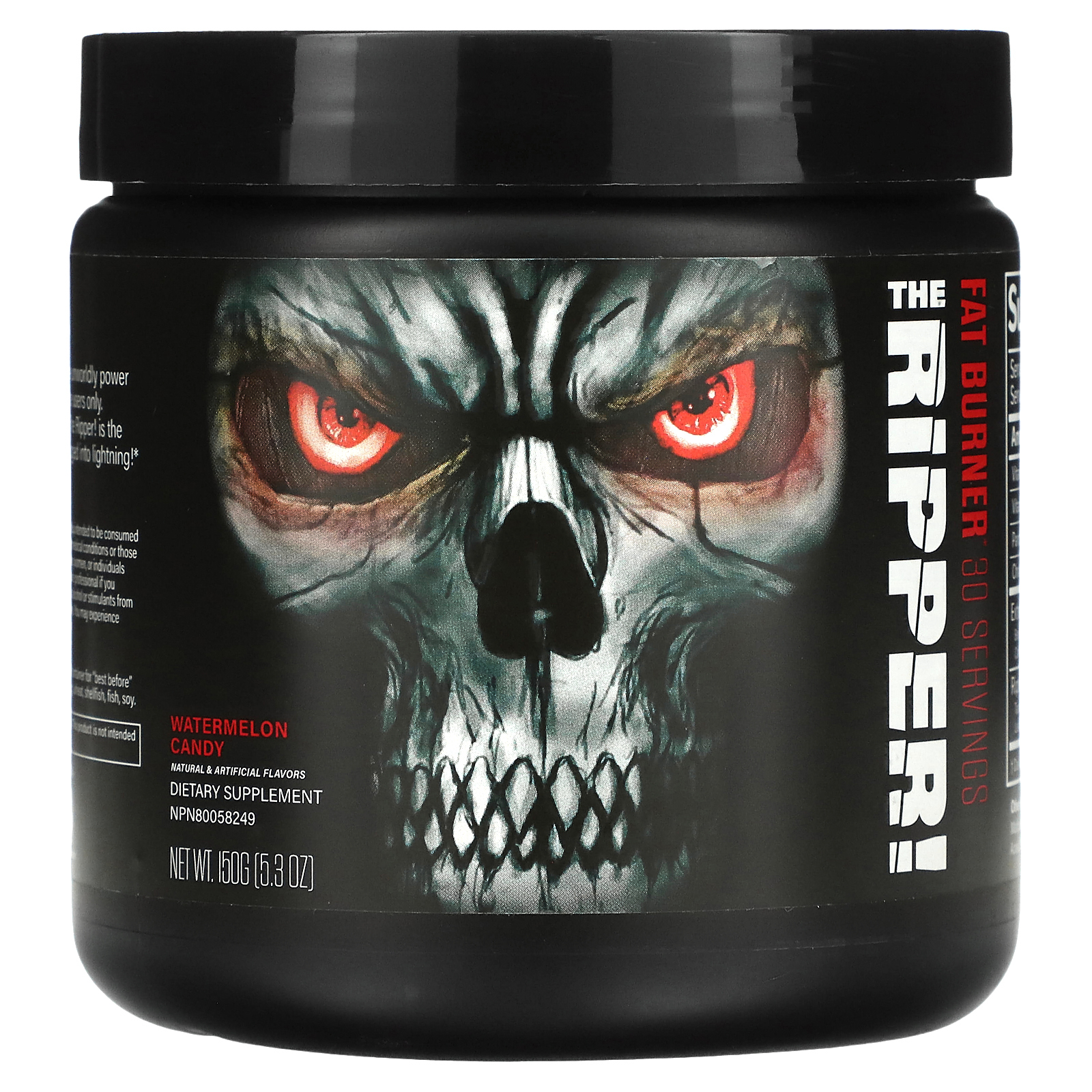 JNX Sports, The Ripper, жиросжигающая добавка, арбузная конфета, 150 г