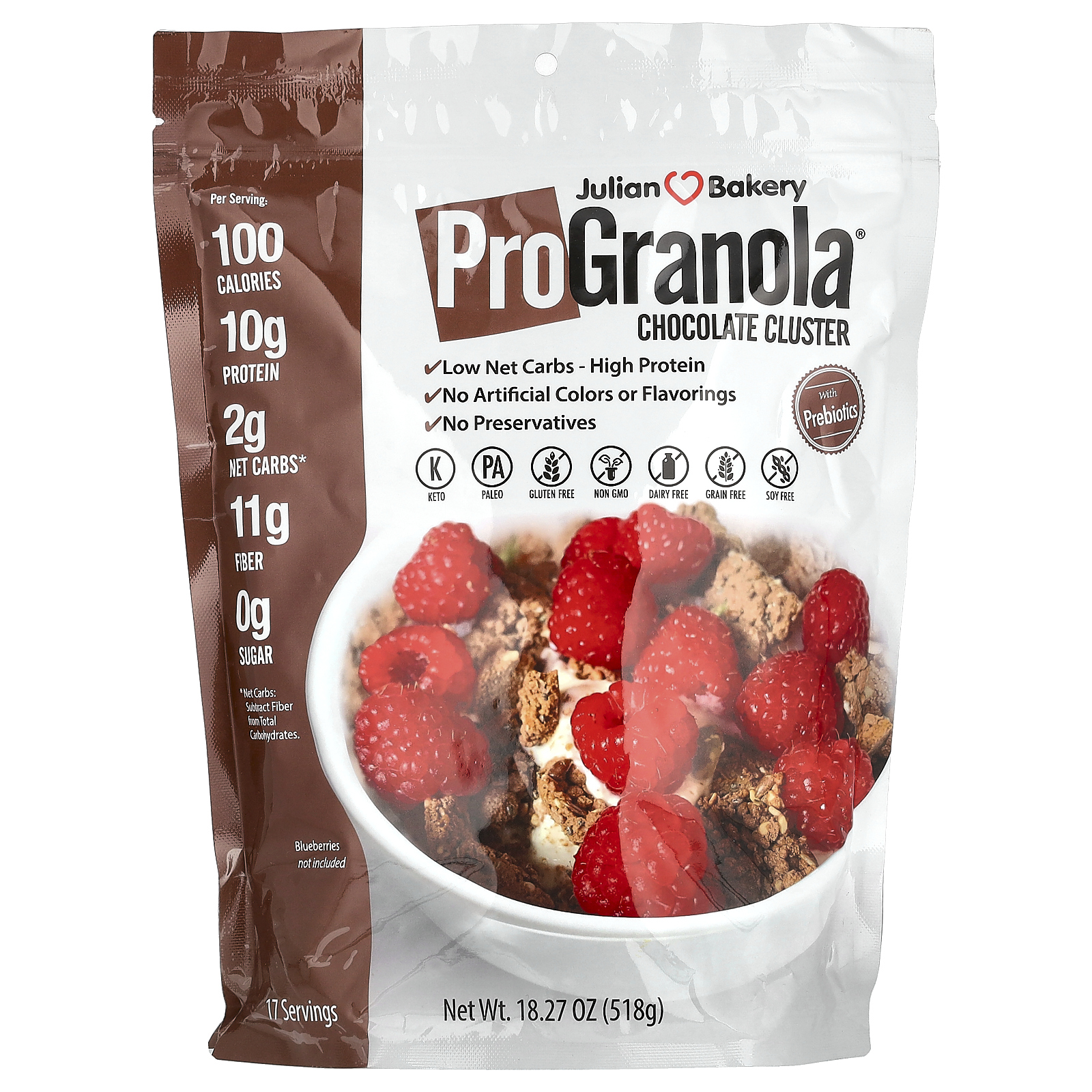 Julian Bakery, ProGranola, шоколадные конфеты, 518 г (1,14 фунта)