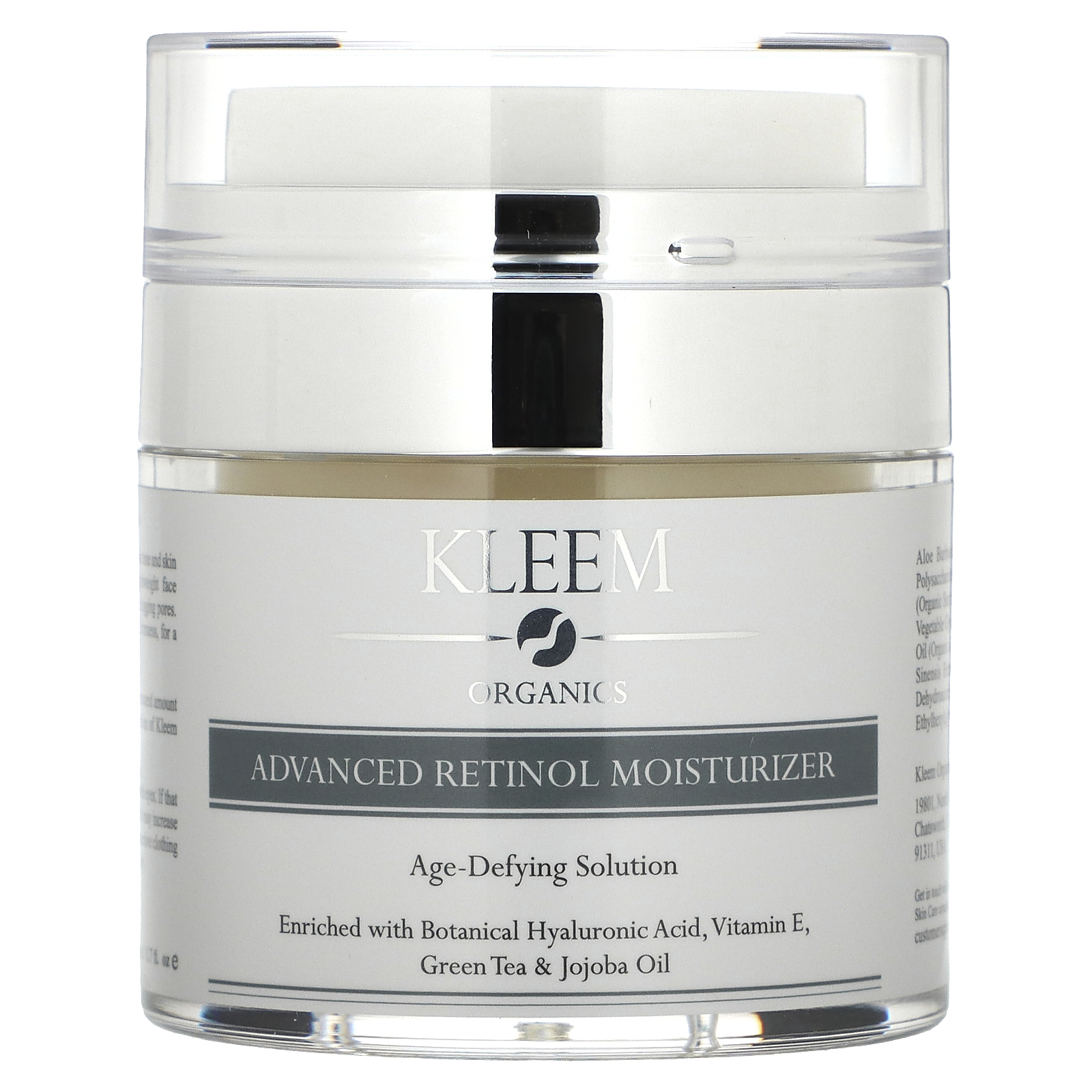 Kleem Organics, улучшенный увлажняющий крем с ретинолом, антивозрастное средство, 50 мл (1,7 жидк. унции)