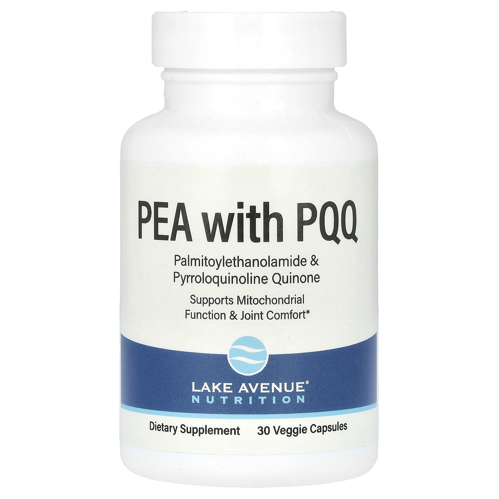 Lake Avenue Nutrition, ПЭА 300 мг и PQQ 10 мг, 30 растительных капсул