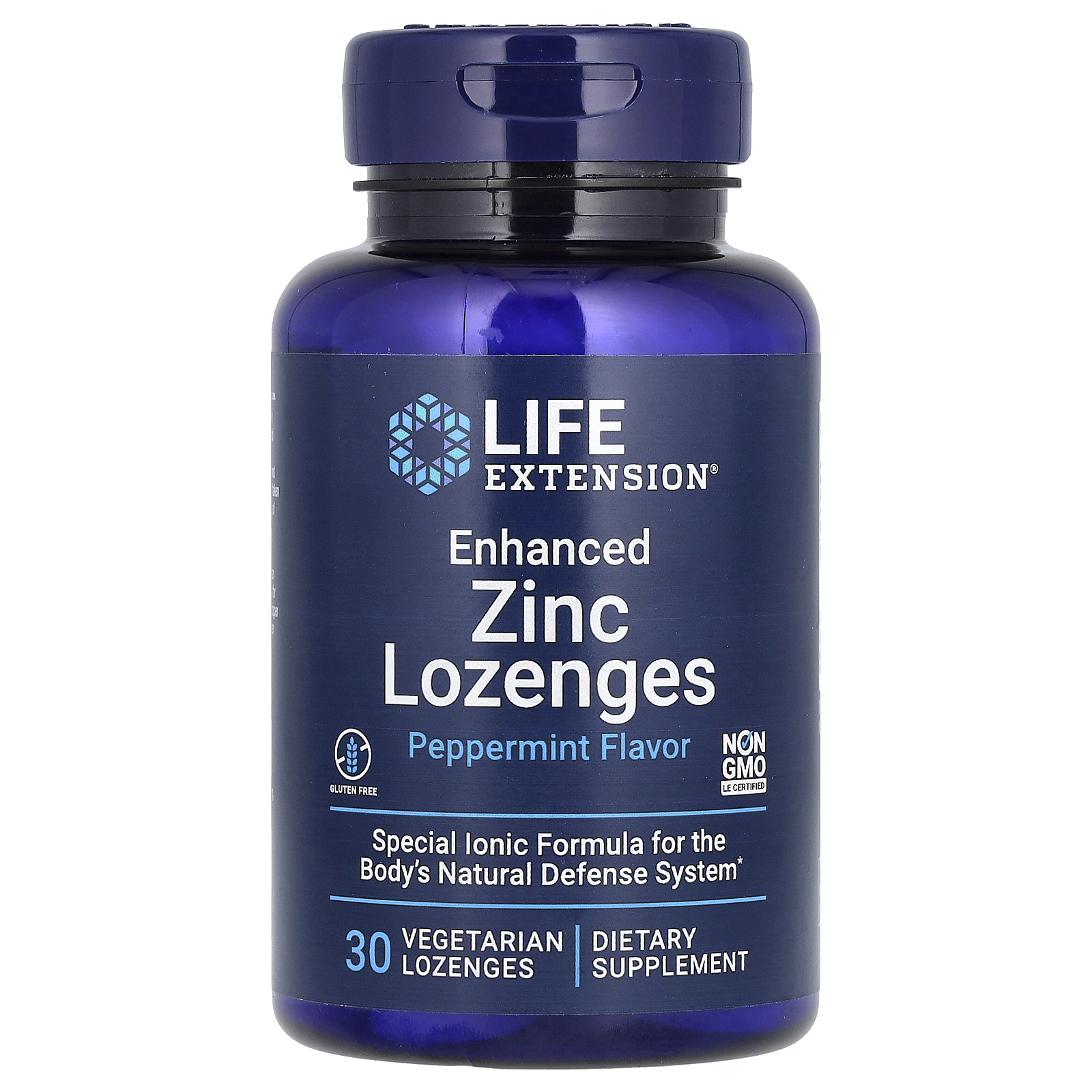 Life Extension, Улучшенные леденцы с цинком, мята перечная, 30 вегетарианских леденцов